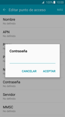 Introduce wap125 y pulsa ACEPTAR.