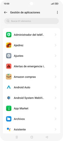 Pulsa la app deseada.