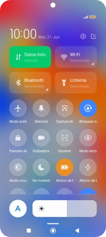 Pulsa la tecla de inicio para terminar y regresar a la pantalla de inicio.