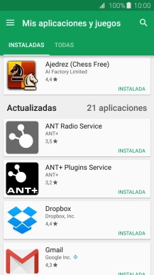 Pulsa la app deseada.