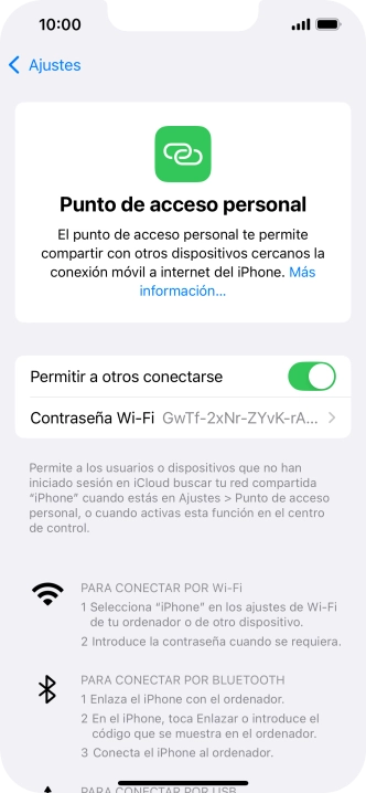 Desliza el dedo hacia arriba desde la parte inferior de la pantalla para terminar y volver a la pantalla de inicio.
