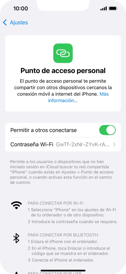 Desliza el dedo hacia arriba desde la parte inferior de la pantalla para terminar y volver a la pantalla de inicio.