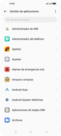 Pulsa la app deseada.