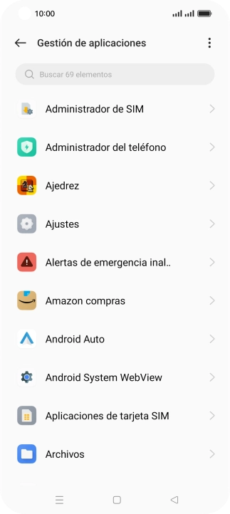 Pulsa la app deseada.