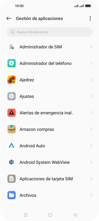 Pulsa la app deseada.