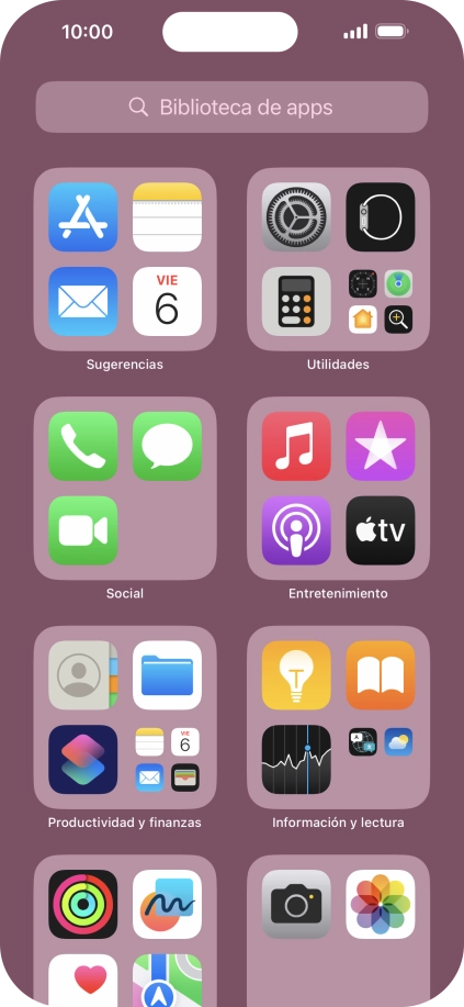 Pulsa la app deseada.