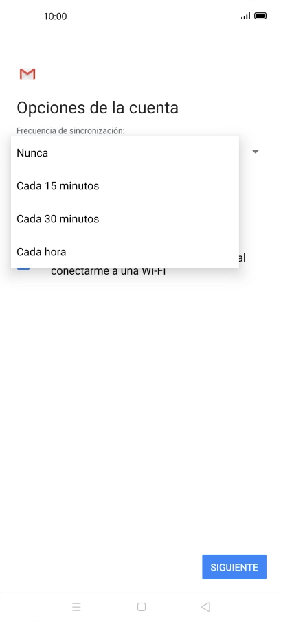 Pulsa el ajuste deseado.