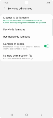 Pulsa Número de marcación fija.
