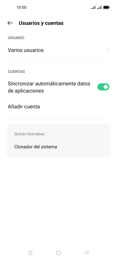 Pulsa Añadir cuenta.