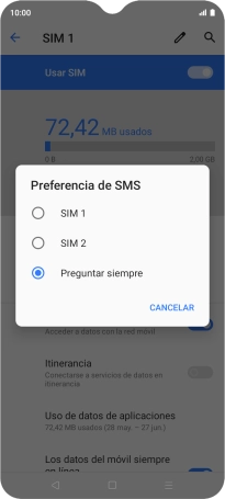 Pulsa el ajuste deseado.
