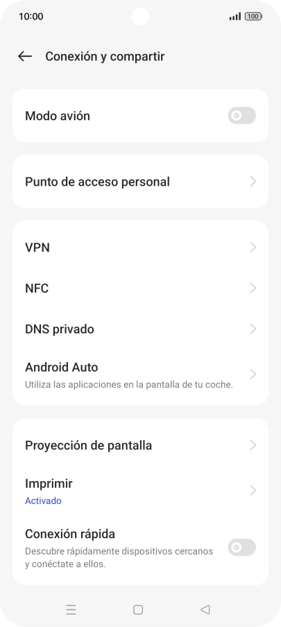 Pulsa Punto de acceso personal.