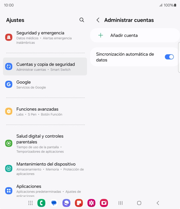 Pulsa Añadir cuenta.