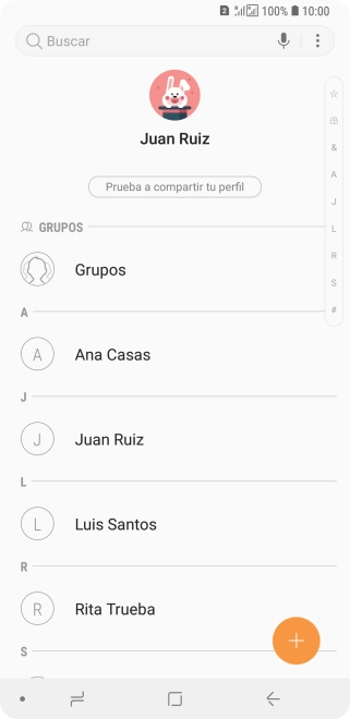Pulsa el icono de menú.