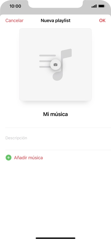 Pulsa Añadir música.