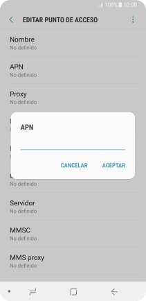 Introduce airtelwap.es y pulsa ACEPTAR.