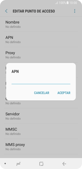 Introduce airtelwap.es y pulsa ACEPTAR.