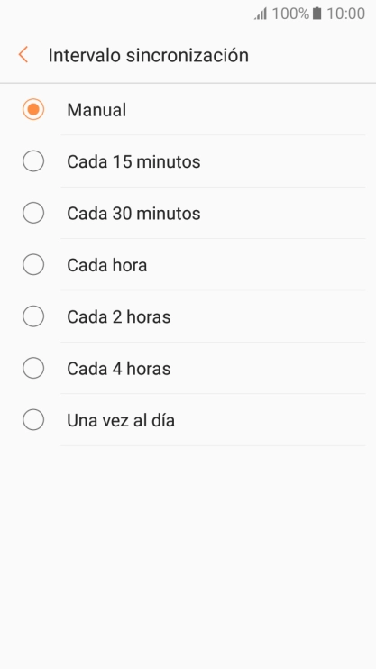 Pulsa el ajuste deseado.