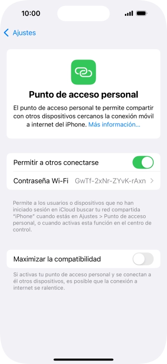 Desliza el dedo hacia arriba desde la parte inferior de la pantalla para terminar y volver a la pantalla de inicio.