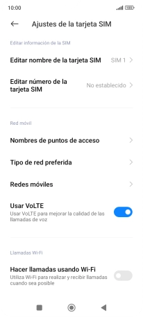 Pulsa Redes móviles.