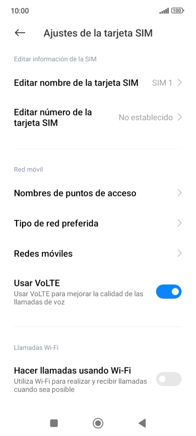 Pulsa Redes móviles.