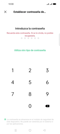 Pulsa Utiliza otro tipo de contraseña.