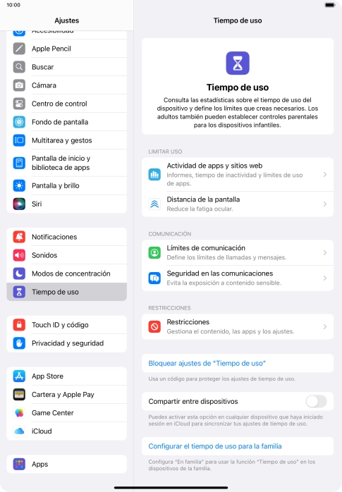 Pulsa Seguridad en las comunicaciones.