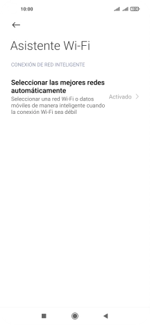 Pulsa Seleccionar las mejores redes automáticamente.