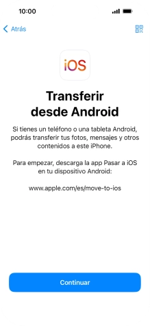 Para transferir contenido a tu teléfono, tienes que haber instalado la app 