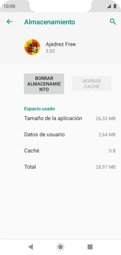 Pulsa la tecla de inicio para terminar y regresar a la pantalla de inicio.