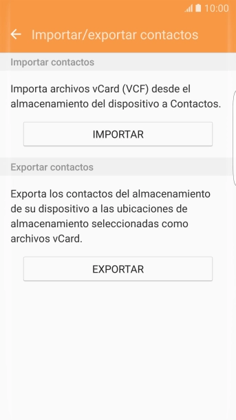 Pulsa IMPORTAR.