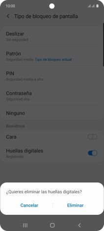 Pulsa Eliminar.