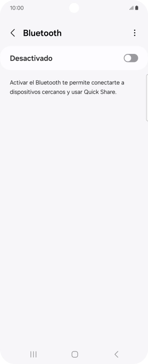 Pulsa el indicador para activar la función.