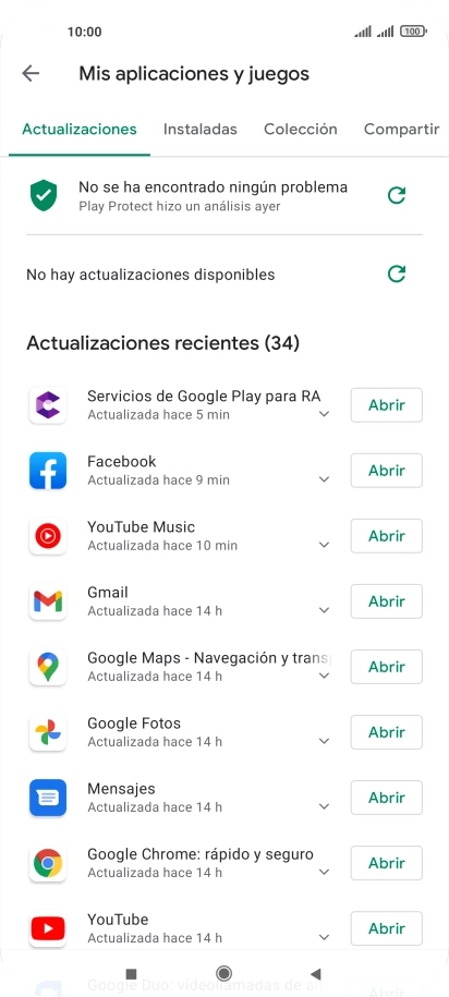 Pulsa Instaladas.