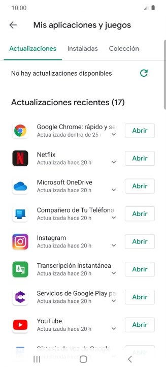 Pulsa Instaladas.