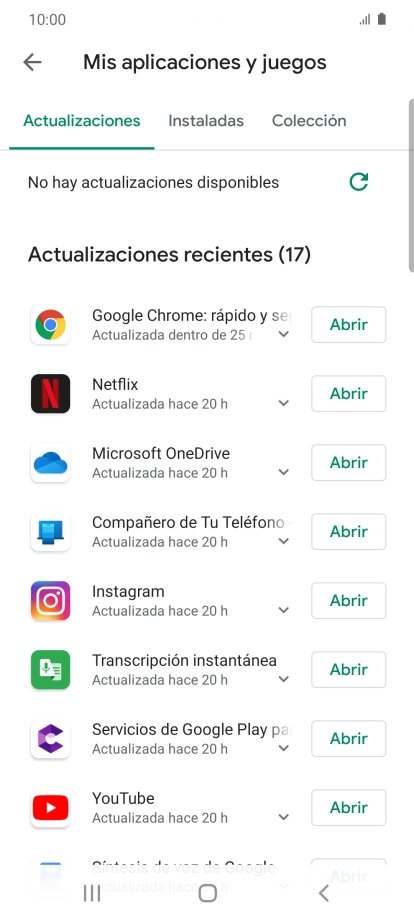 Pulsa Instaladas.