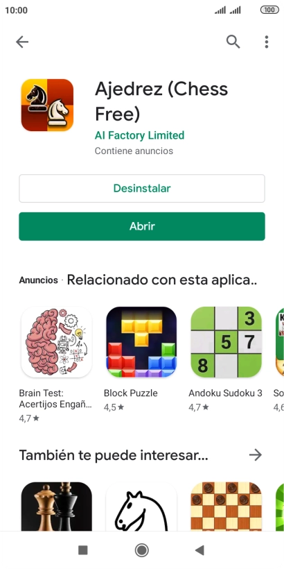 Pulsa la tecla de inicio para terminar y regresar a la pantalla de inicio.