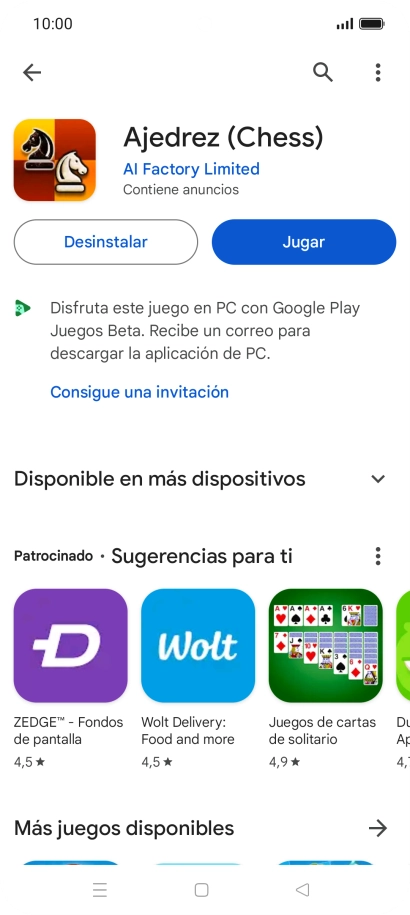 Pulsa la tecla de inicio para terminar y regresar a la pantalla de inicio.