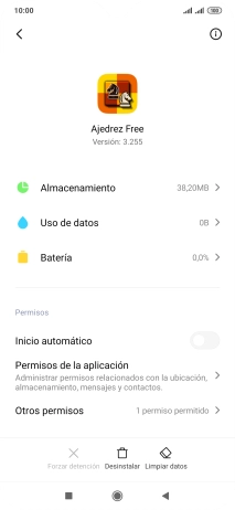 Pulsa Limpiar datos.