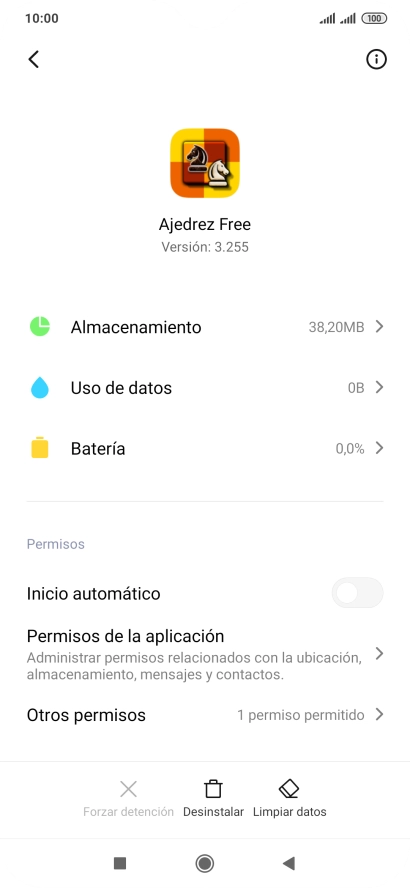 Pulsa Limpiar datos.