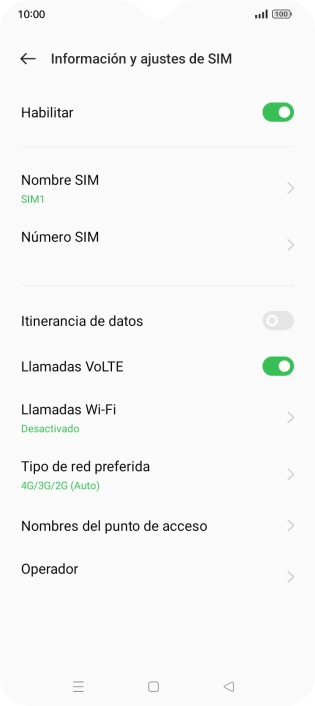 Pulsa el indicador junto a 