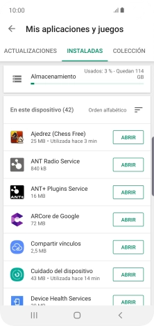 Pulsa la app deseada.