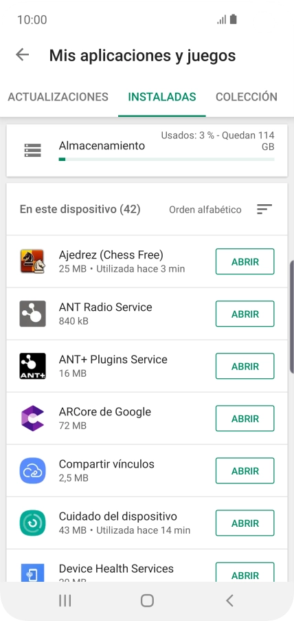 Pulsa la app deseada.