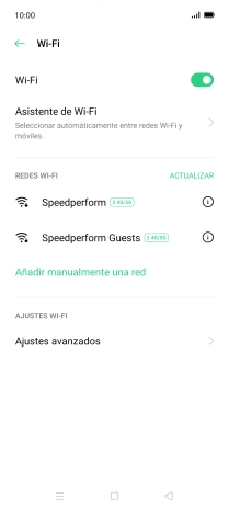 Pulsa Asistente de Wi-Fi.