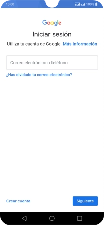 Si no tienes una cuenta de Google, pulsa Crear cuenta y sigue las indicaciones de la pantalla para ver cómo crear una cuenta nueva.