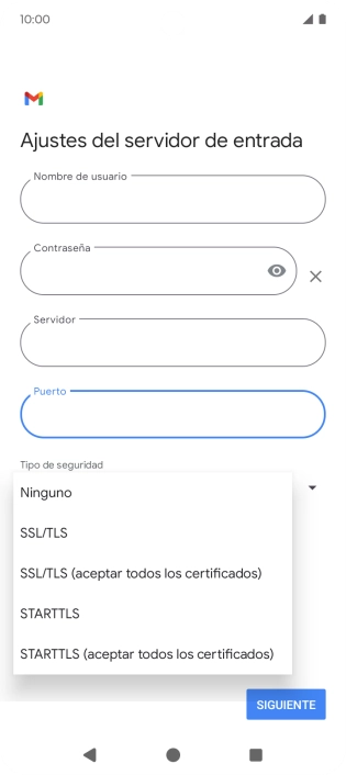 Pulsa SSL/TLS.