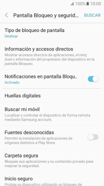 Pulsa Tipo de bloqueo de pantalla.