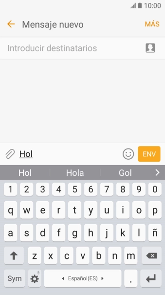 Pulsa la palabra deseada para insertarla.