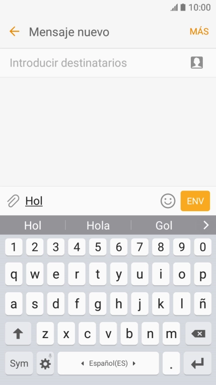Pulsa la palabra deseada para insertarla.