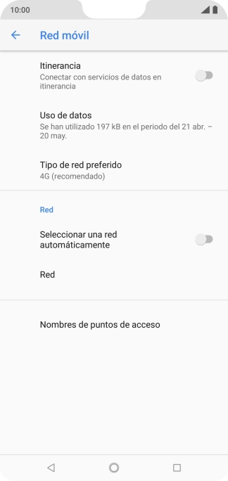 Pulsa el indicador junto a 