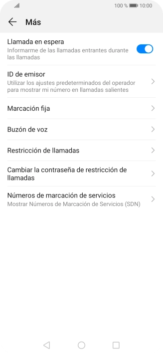 Pulsa Buzón de voz.